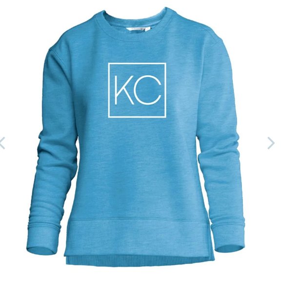 Tops - NWT Kansas City Light Blue Box Crew Sweatshirt